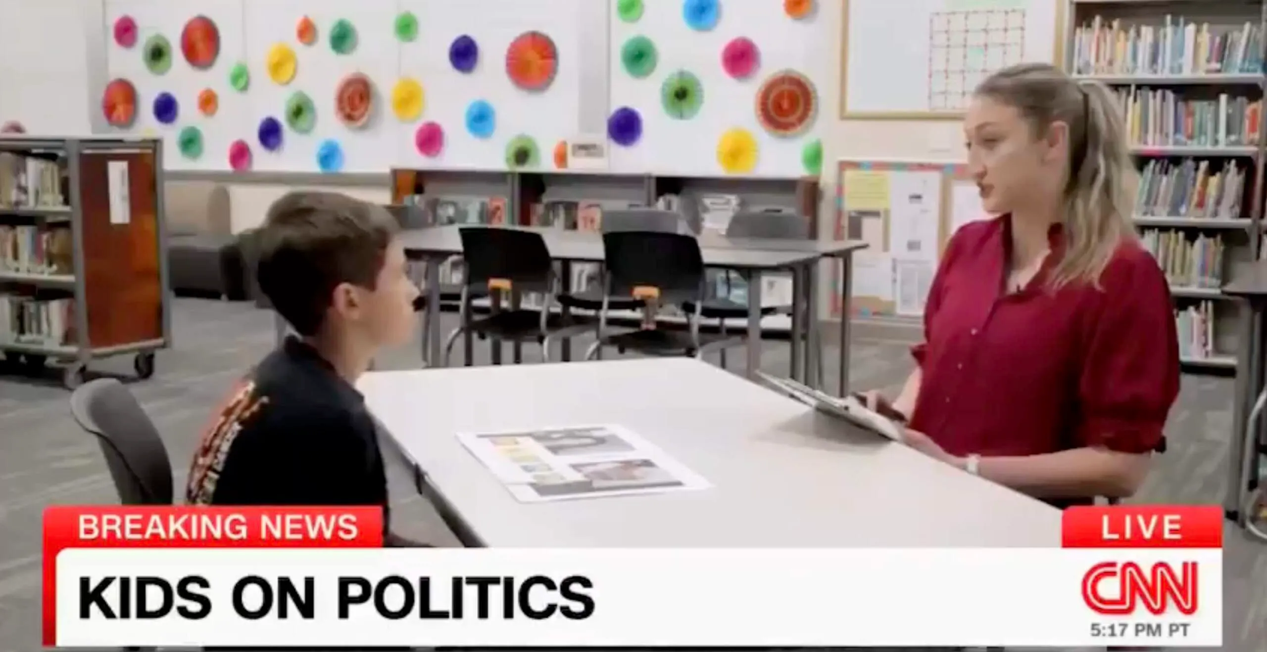 Video CNN Reporter Asks Kid A Question About Kamala, Without